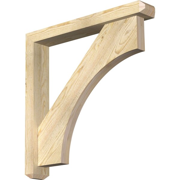 Ekena Millwork Westlake Craftsman Rough Sawn Bracket w/ Offset Brace, Douglas Fir, 4"W x 26"D x 26"H BKT0402X26X26WTL04RDF - main